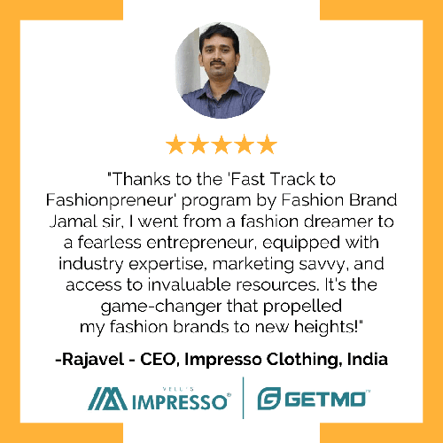 Student Testimonial - Rajavel, Impresso Clothing